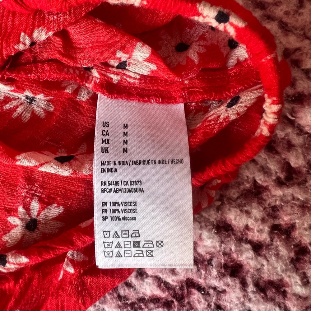 American Eagle Floral Shirt Size M - Picture 6 of 6